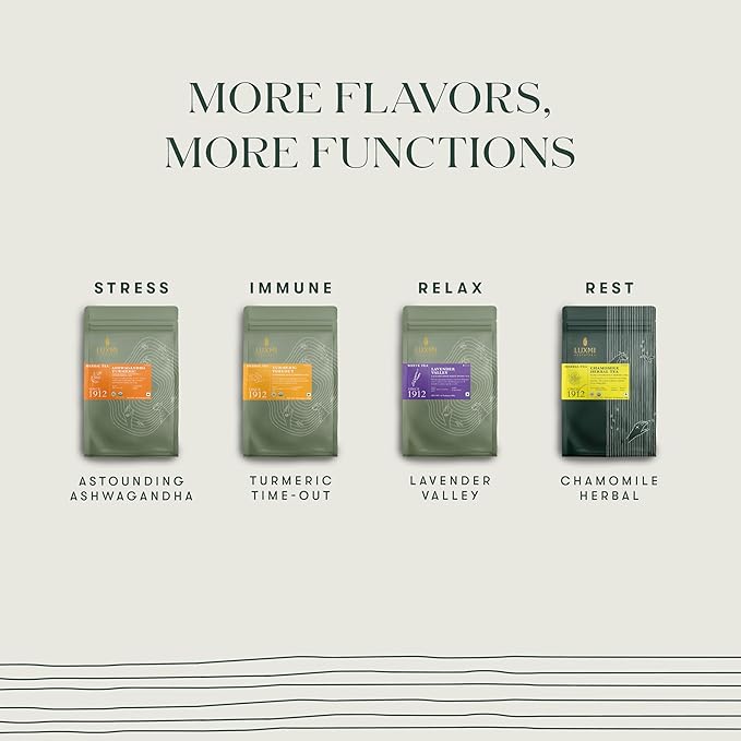 Luxmi Estates - Valerian Dream - Organic Valerian Root Tea for Sleep - 50 Tea Bags | with Valerian Root, Chamomile & Lavender | Perfect Wellness Sleep Tea