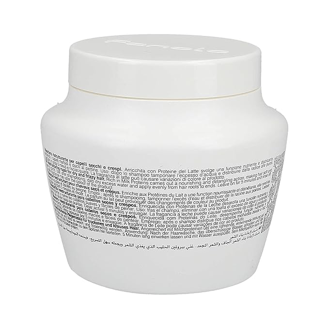Fanola Deep Conditioning Hair Mask for Damaged Hair - Hydrating Treatment Enriched with Milk Proteins - Softens & Restores Dry, Frizzy & Damaged Strands - Nourishes & Detangles (16.9 Fl oz)