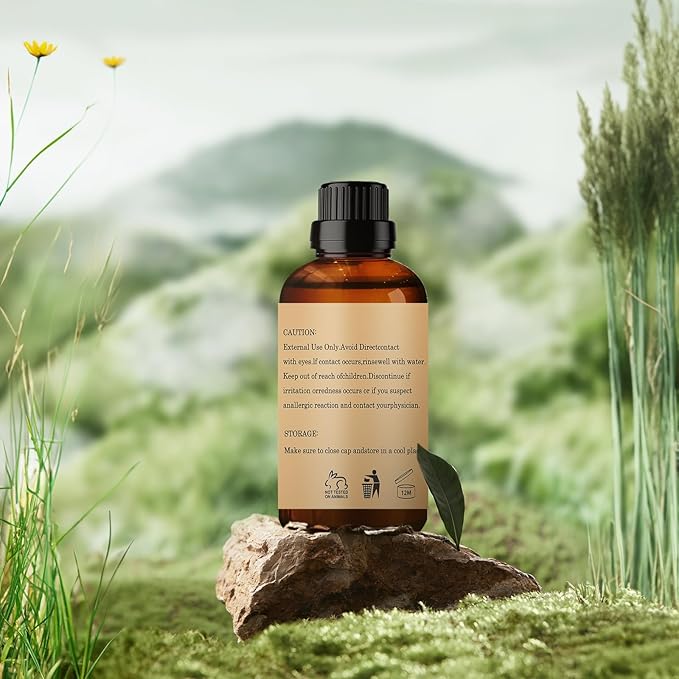 Amber Essential Oils 60ML, Pure Amber Essential Oil for Aromatherapy Diffuser - 2 Fl Oz