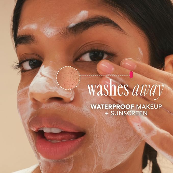 The Face Shop Rice Water Bright Foaming Facial Cleanser with Ceramide, Gentle Face Wash for Hydrating & Moisturizing, Vegan Face Cleanser, Makeup Remover, Korean Skin Care for All Skin Types, 150ml