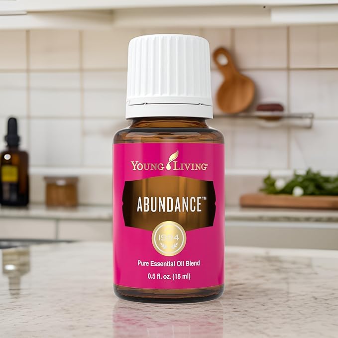 Young Living Abundance Essential Oil Blend | 15 ml | Warm, Uplifting Aromatherapy for Diffusing & Topical Use | Spicy, Invigorating Scent with Premium Botanical Oils
