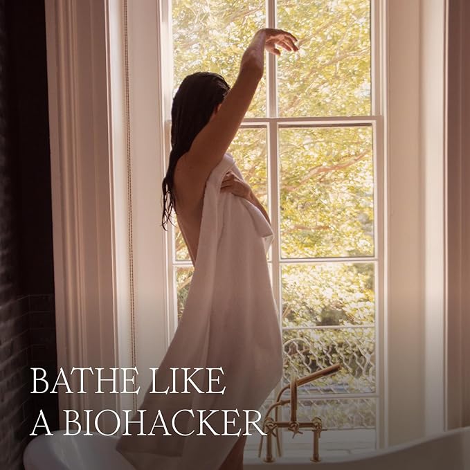 HigherDOSE Serotonin SOAK - Potent Magnesium Flakes with Stress Relief Essential Oils & Apple Cider Vinegar - Relaxing Bath Salts to Maintain Serotonin Levels and Muscle & Nerve Relief (32 Ounce)