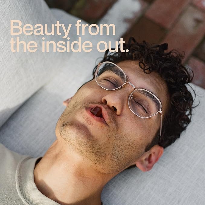 Skin Retinol and Biotin Gummies for Clear, Smooth Skin, Healthy Hair & Nails | Supplement with Zinc, Vitamins A, E and C | Non-GMO, Gluten-Free, Cherry Flavor, 60 Count