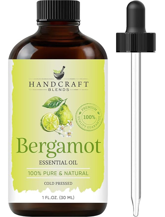 Handcraft Blends Bergamot Essential Oil - 1 Fl Oz - 100% Pure and Natural - Premium Grade Essential Oil for Diffuser and Aromatherapy