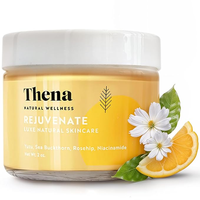 THENA Rejuvenate Facial Cream Moisturiser Natural & Organic Skincare Anti aging Day Cream