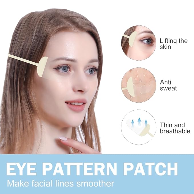 Eye Lift Tape, Ultra-thin Invisible Eye Tape for Crow's Feet, Instant Eye Lift Sticker, Wrinkle reducer (2pcs Elastic Bands +10pcs Replacement Tapes)