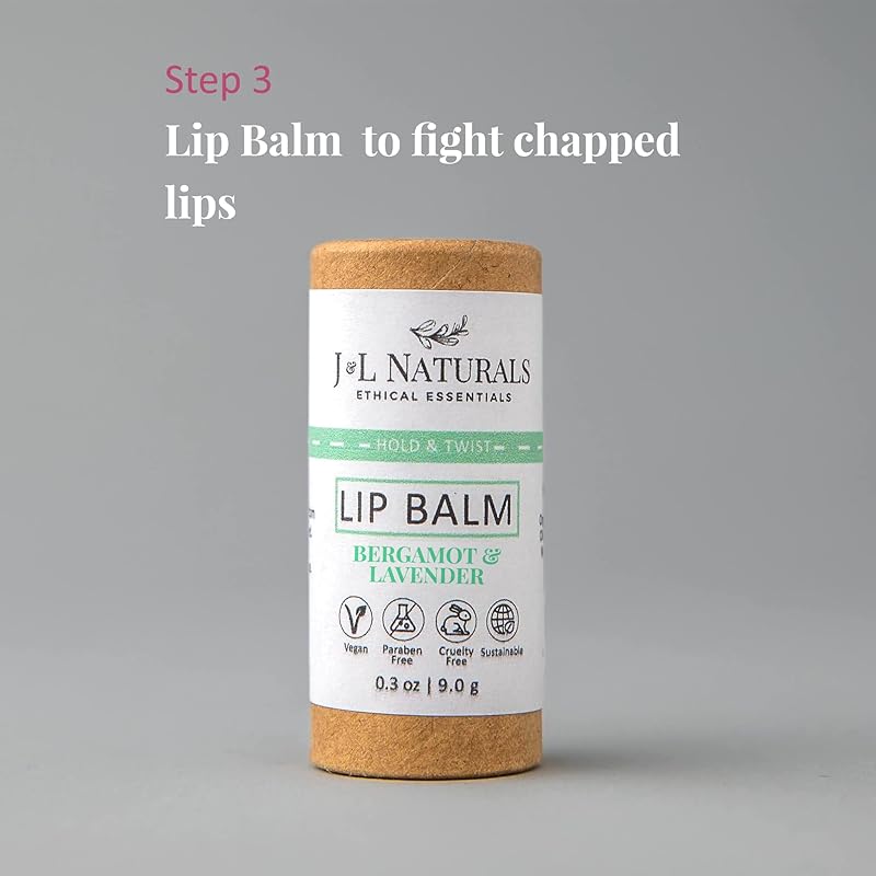 J&L Naturals Simple Skin Regimen Kit With Cleansing Bar, Face Salve, Konjac Sponge, Lip Balm | For Oily, Dry, Mature, and Combination Skin | Zero Waste (Calm (sensitive, acne-prone skin), Simple)