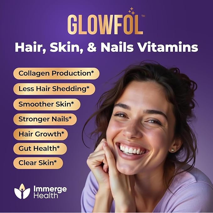 Biotin Collagen Supplement with Probiotics, Colostrum, Hyaluronic Acid and Keratin for Faster Hair Growth | Hair Skin Nails Vitamins For Women and Men | Biotin Hair Growth Supplement | 120 Capsules