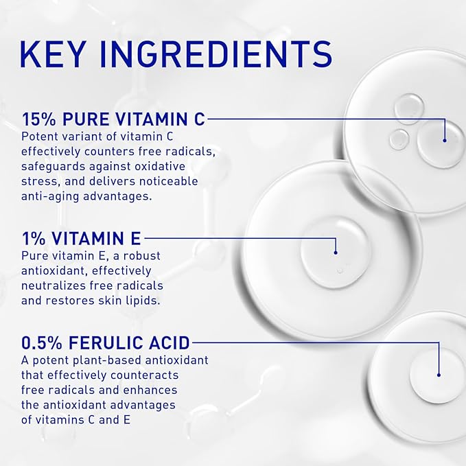 Vitamin C Face Serum for Anti Aging: Enaskin Naturals Super C Serum with Ferulic Acid for Women Mature Skin, Premium Formula Vit C Facial Serum for Brightening Dark Spots and Glowing up Skin - 1.7 Oz