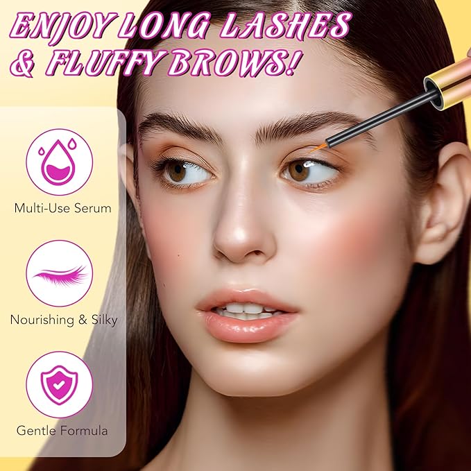 Organic Castor Oil Fuller & Longer Looking Eyelashes, Nourishing & Conditioning Formula, Eyelash Serum To Grow Lashes, Lash Boost Serum, 5ml