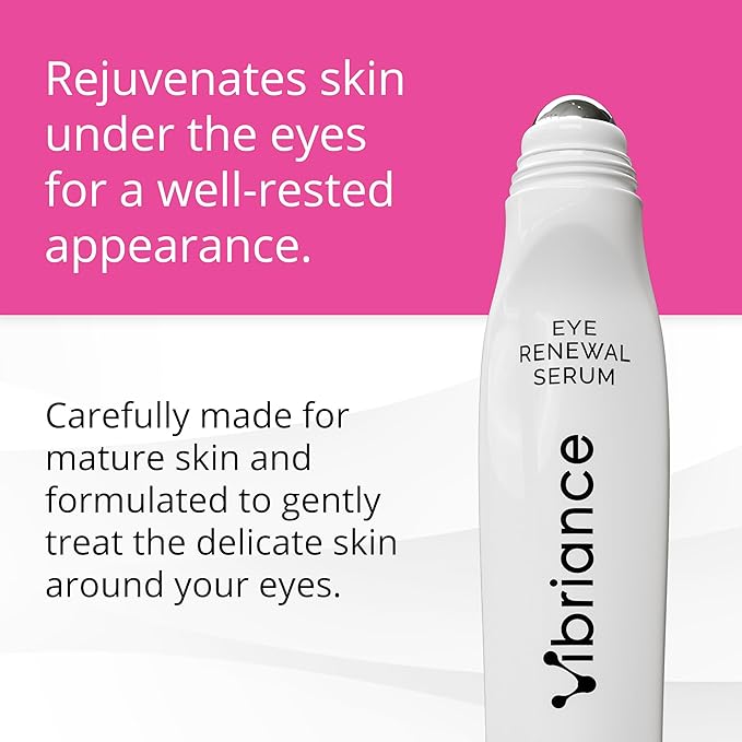 Vibriance Eye Renewal Serum - Dark Circles and Puffiness Treatment - Caffeine Formula for Reducing Bags