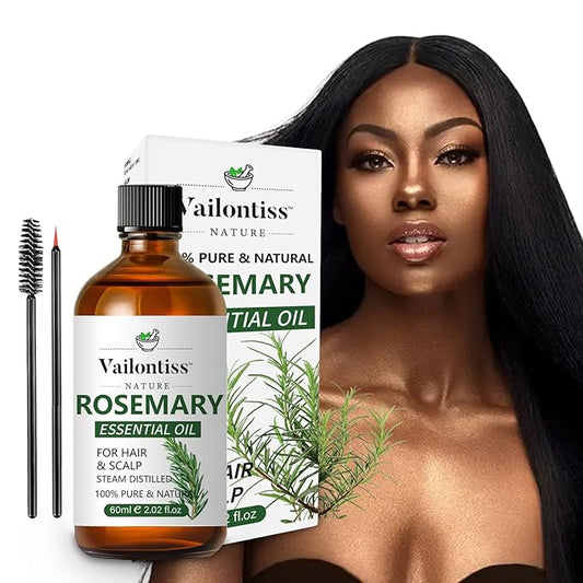 Rosemary Oil, Scalp & Hair Strengthening Oil, Rosemary Oil for Hair Growth, Dandruff Removal and Hair Strengthening for All Hair Types(Rosemary Oil, 60ml)