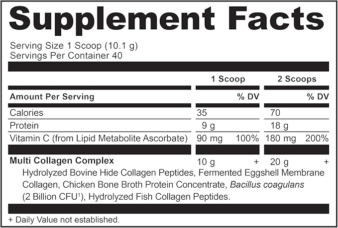 Ancient Nutrition Multi Collagen Advanced Lean Capsules, 90 Count + Multi Collagen Protein Powder, Unflavored, 40 Servings