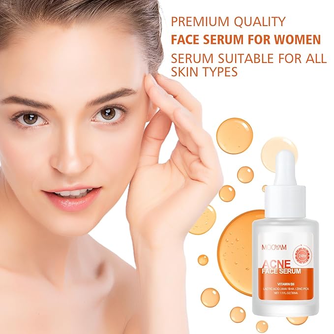 Salicylic Acid Serum for Face, Skin Clearing Serum for Oily, Blemish, Prone Skin, Hydrating Face sérum with Hyaluronic Acid, Vitamin C, Minimize Pores, Clear Acne Marks 30ml