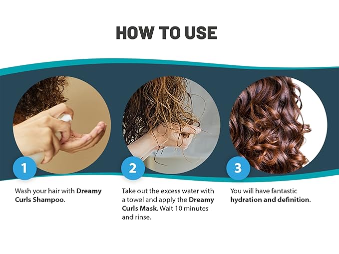 agilise - Dreamy Curls Hair Mask - Curl Hydrating Masks for Wavy and Coily Hair Care - VEGAN, Vegetal Keratin, Argan & Coconut Oil, Shea Butter - 17.6fl.oz/500g