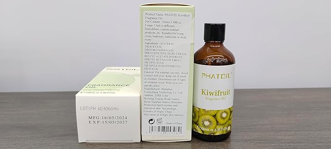3.38FL.OZ Kiwifruit Fragrance Oils for Aromatherapy, Essential Oils for Diffusers for Home, Perfect for Diffuser, Yoga, Skin Care, DIY Candle and Soap Making - 100ml