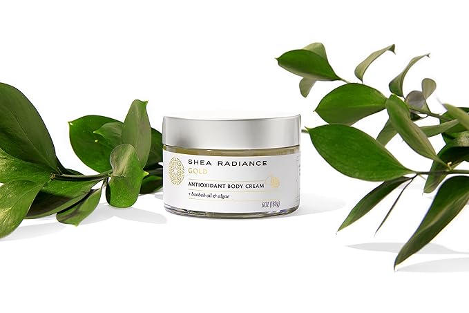 Shea Radiance Classic Scent Baobab - Unrefined Shea Antioxidant Cream & Body Lotion, for All Skin Types - Collagen Boosting Hydration | 6oz