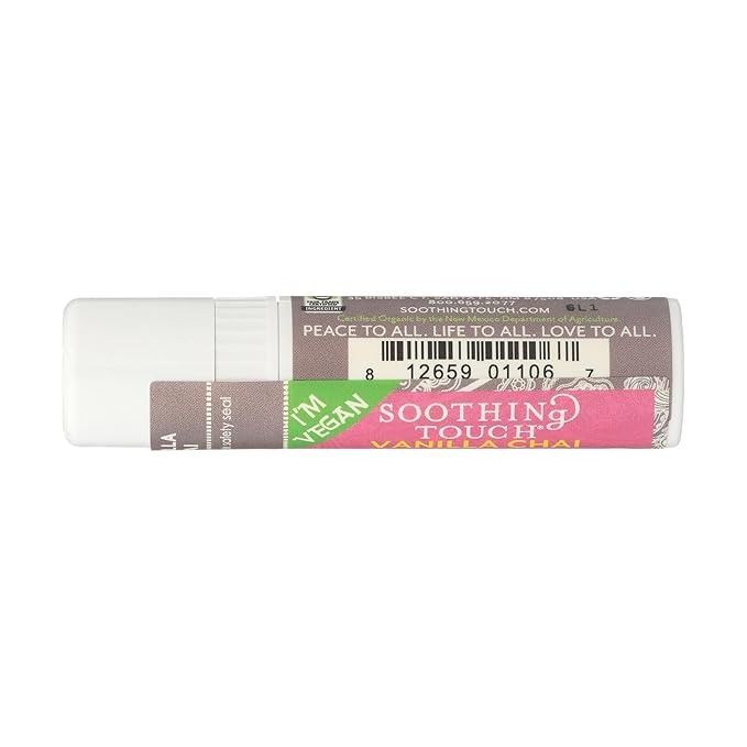 SOOTHING TOUCH LIP BALM, VEGAN, VANILLA CHAI, 0.25 OZ