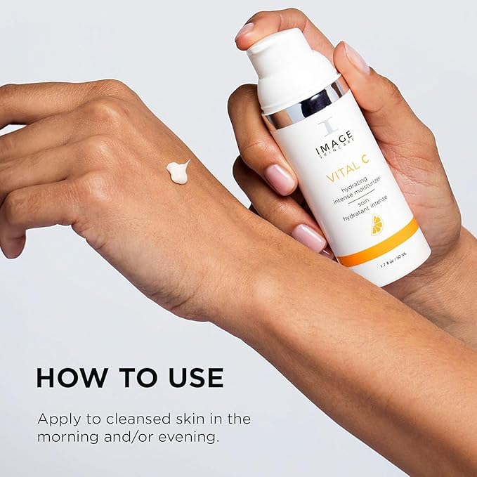 IMAGE Skincare VITAL C Duo - Hydrating Serum + Intense Moisturizer with Hyaluronic Acid & Shea Butter for Anti-Aging, Toning, & Deep Hydration (1.7 oz + 1.7 oz)