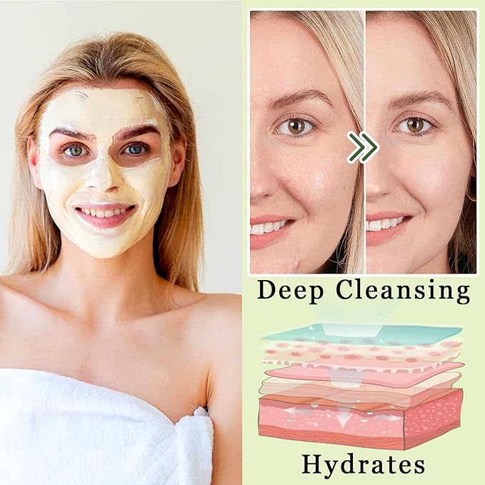 24PCS Hydrating Facial Clay Mask Set, Moisturizing Deep Cleansing Mud Mask Skin Care Set, Travel Size Long Lasting Oil Control Face Clay Mask Skincare Set