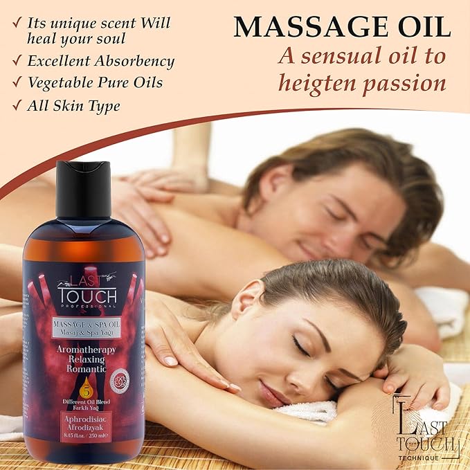 Aphrodisiac Sensual Massage Oil for Couples Sexual - Massage Oils for Date Night - Massage Oil for Massage Therapy - Aromatherapy Oil for Intimate Moments and Enhanced Stimulation