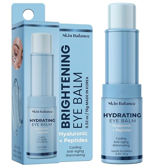 Ultra Shimmer Eye Balm with Hyaluronic Acid & Peptides – Reduces Puffiness, Dark Circles & Fine Lines – Hydrating, Anti-Aging Korean Skincare-Vegan, Clean Beauty – 0.52 fl oz