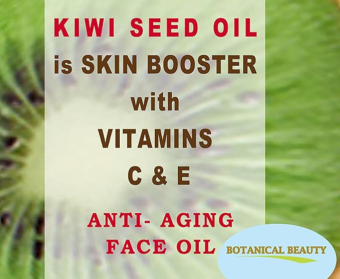 Botanical Beauty KIWI SEED OIL. 100% Pure Natural Undiluted Virgin Cold Pressed Carrier Oil. 2 Fl.oz.- 60 ml for Face, Skin, Body, Hair, Nail Care