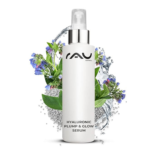 RAU Hyaluronic Plump & Glow Serum (3.38 Fl oz.) - Glow booster & moisturizer - for dry, mature and irritated skin - soothing serum - hydrating concentrate