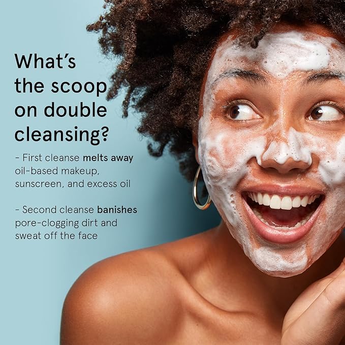 grace & stella Award Winning Foaming Facial Cleanser (60ml) - Sensitive Skin Face Wash - Vegan Foaming Cleanser - Limpiador - Hydrating - Face Wash Sensitive Skin - For Dry Skin