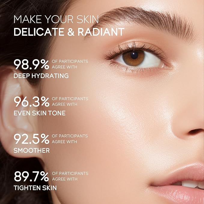 Skin Care Set, Skin Care Routine Kit for Women, Teen Face Care Kit Girls, Skincare Gift Set with Cleanser, Toner, Serum, Eye Cream, Face Cream 5pcs Mother's Day Christmas Birthday Daughter Wife