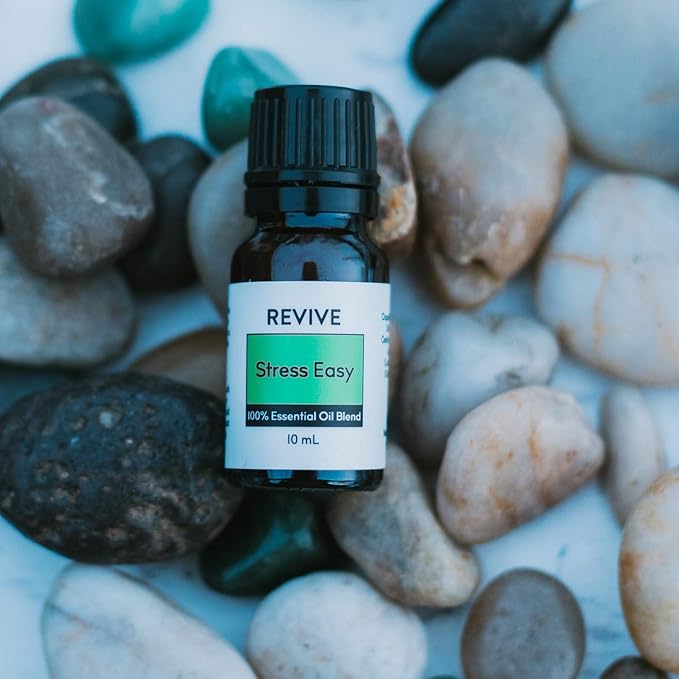 Stress Easy Essential Oil Blend by Revive Essential Oils - 100% Pure Therapeutic Grade, for Diffuser, Humidifier, Massage, Aromatherapy, Skin & Hair Care