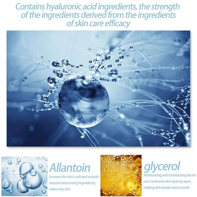 Under Eye Patches,30 pairs Hyaluronic Acid Anti-Aging Under Eye Mask, Collagen Under Eye Gel Pads for Dark Circles, Wrinkles, Fine Line, Puffiness (Blue)