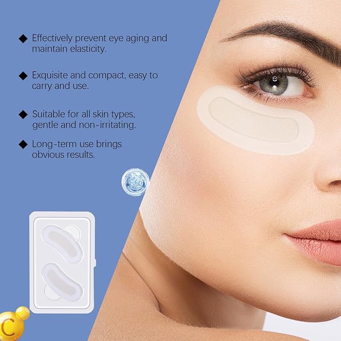 Malora & Novalift Microglow Eye Patches, Renford & Baani Hyaluronic Patches for Under Eyes Bags and Wrinkles, Elegear Women Face Microglow Eye Mask Facial Wrinkle Patches for Hydration & Soothing