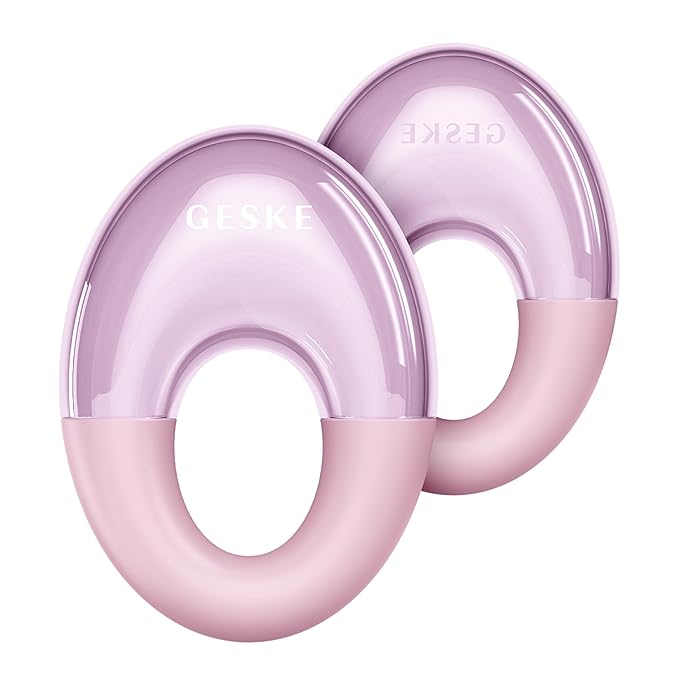 SmartAppGuided™ Cool & Warm Eye Massager | 7 in 1 | Multifunctional Massager | Eyes & Face | Battery-free Cooling & Warming | Firms, Relaxes & De-Puffs Skin | Ring-shaped Design for Easy Grip