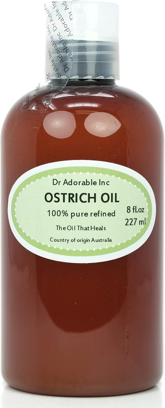 Dr Adorable - 8 oz - Ostrich Oil - 100% Pure Natural Premium Organic