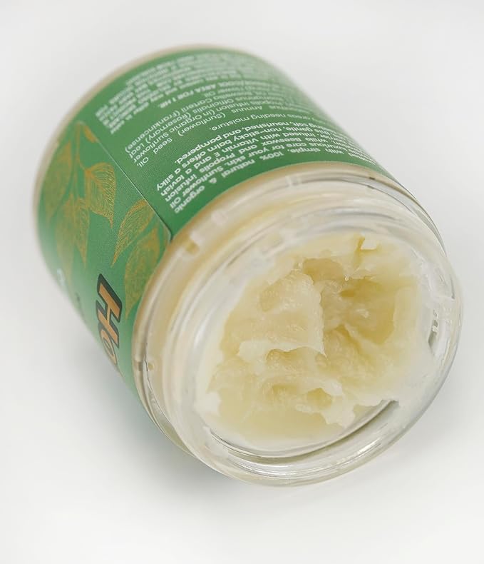 HoneyBotan - 100% Natural Unpetroleum Skin Balm with Organic Ingredients - Petroleum Jelly Alternative for Lips, Hands, Baby Care, Makeup Remover, and More (2 Ounce)