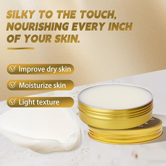 Body Butter Cream, Nourishes Moisturizes Dry Skin, Anti-Drying Anti-Cracking, Quickly Absorbed Non-sticky Improving Skin Elasticity for All Skin (Body Butter, 100 g)