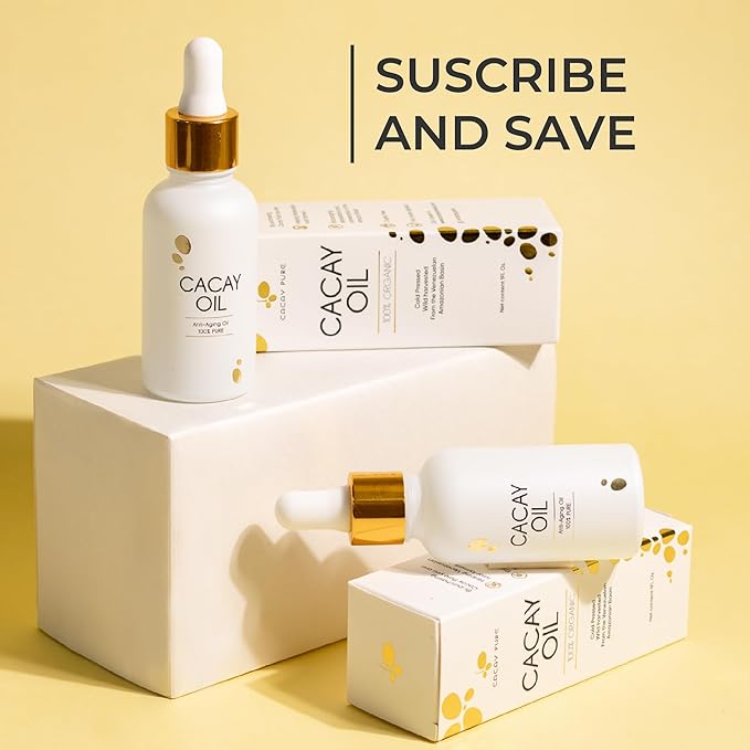 Cacay for Face - Natural Retinol & Organic Vitamin E Oil for Skincare - Pure Vitamin A - Anti-Aging, Hydrating Face Oil - 100% Organic, Cold-Pressed, Anti-Wrinkles- 1 Fl Oz (30ml)