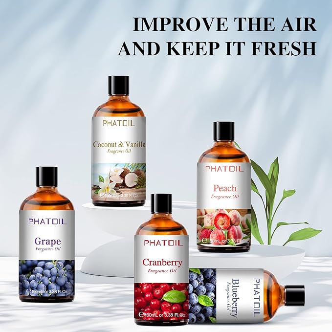 3.38FL.OZ Kiwifruit Fragrance Oils for Aromatherapy, Essential Oils for Diffusers for Home, Perfect for Diffuser, Yoga, Skin Care, DIY Candle and Soap Making - 100ml