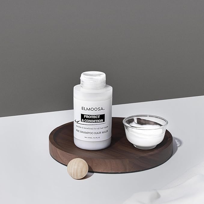 PRE SHAMPOO HAIR MASK，100ML KERATIN & MACADAMIA TERNIFOLIA SEED OIL,INTENSIVELY MOISTURIZES HAIR, RESTORING SILKINESS AND SHINE/HEAT PROTECT