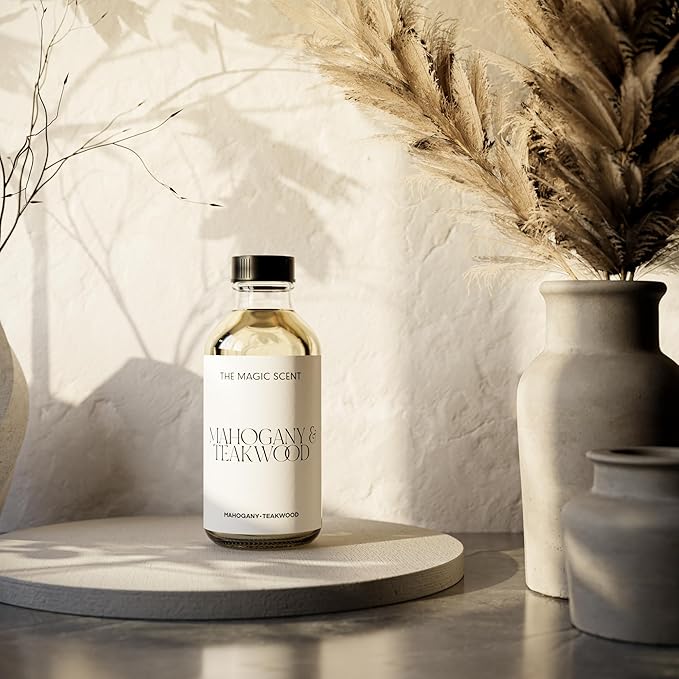 Mahogany & Teakwood Oils for Diffuser - HVAC, Cold-Air, & Ultrasonic Diffuser Oil Inspired by Abercrombie & Fitch - Essential Oils for Diffusers Aromatherapy - 8.5 fl oz, 250 mL