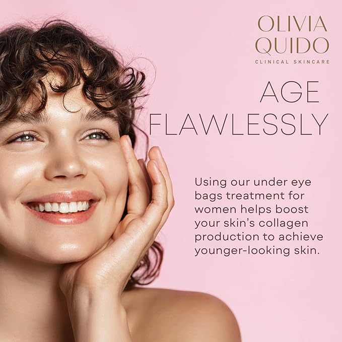 OLIVIA QUIDO Clinical Skin Care Wrinkle Blur (0.46 oz) | Eye Cream For Dark Circles and Puffiness | Anti-Aging Under Eye Cream | Hydrating, Brightening, and Dark Circles Under Eye Treatment for Women