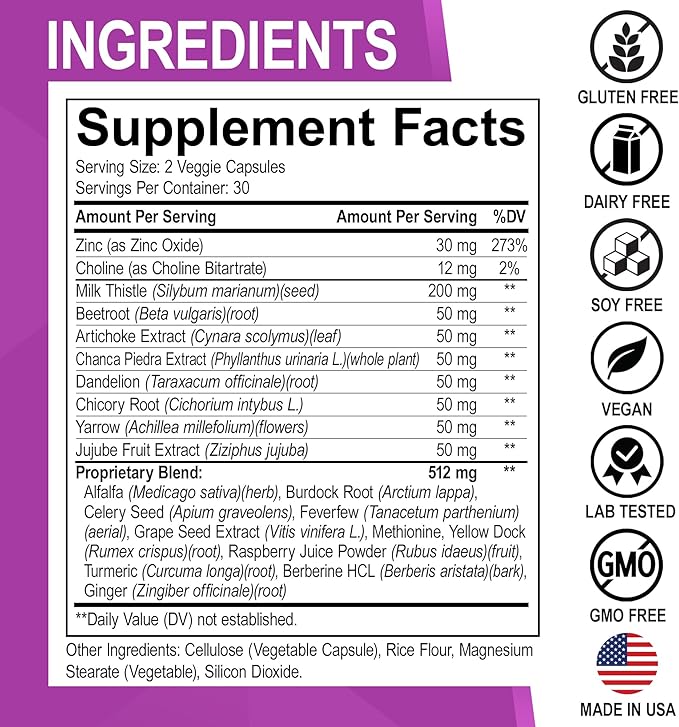 Multi Collagen Peptides & Liver Cleanse - Type I, II, III, V, & X Multi Collagen Peptides for Skin, Hair & Nails - Liver Cleanse Detox Support Supplement, Natural Milk Thistle Dandelion Supplements