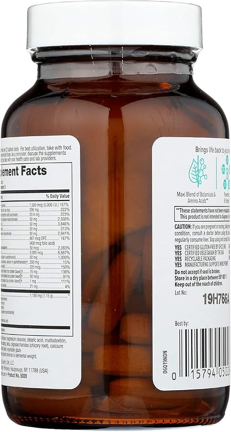 Country Life Maxi-Hair Supplement - 2000mcg Biotin & Vitamins for Hair, Skin & Nails - Certified Gluten-Free & Vegetarian - Supports Hair Growth, 60 Tablets