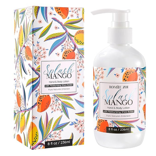 Daily Hand & Body Lotion with Moisturizing Shea Butter for All Skin Type- Splash Mango - 236 ML / 8 FL OZ