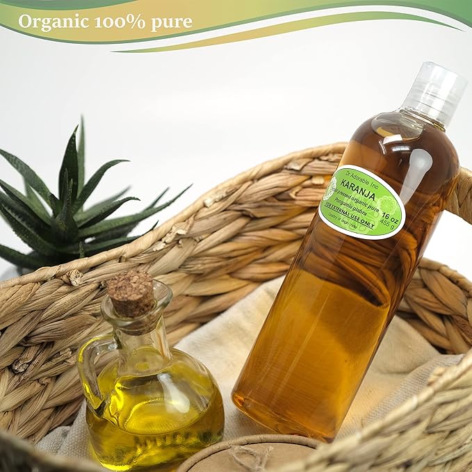 16 Oz Premium Karanja OIL Organic 100% Pure Unrefined Undiluted