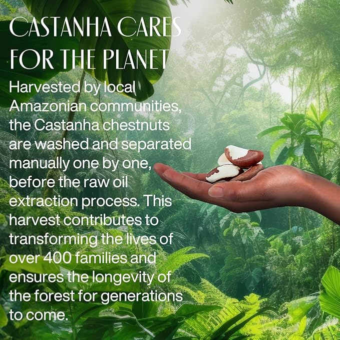 natura - Ekos Castanha (Brazil Nut) Hand Cream - Anti-Dryness Hand Balm - 24-Hour Deep Hydration Skin Moisturizer - Vegan Skin Care - Brazilian Beauty Secrets - Self Care & Body Care - 1.41oz (40g)