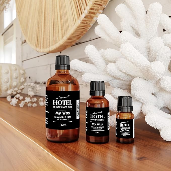 AirScent My Way Diffuser Oil Inspired by The 1 Hotel Miami Scent - Premium My Way Fragrance Oil Blend for Ultrasonic and Waterless Diffusers and Crafting - 10 mL, 0.34 fl oz Glass Dropper Bottle