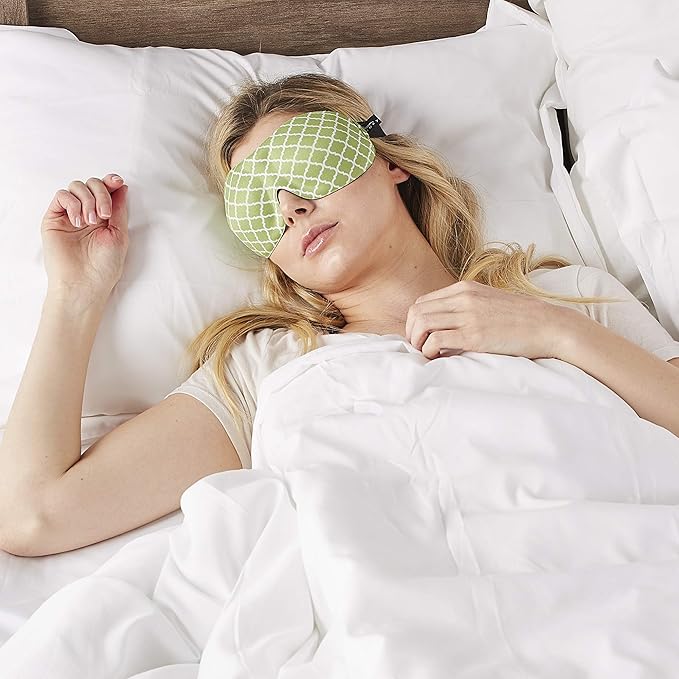 Bucky 40 Blinks No Pressure Eye Mask for Travel & Sleep, Garden Lattice, One Size
