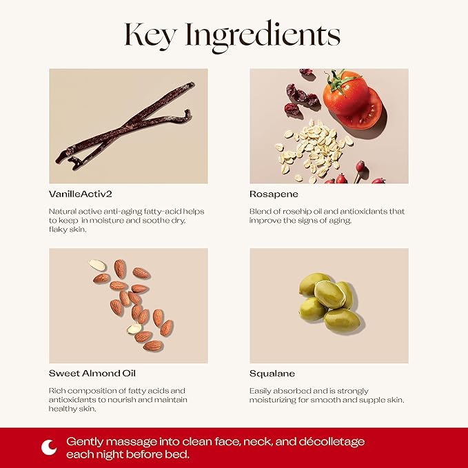 Trilogy Rosapene Night Cream, Deeply Nourishing & Restoring Natural Active Blend, 2.0 fl oz